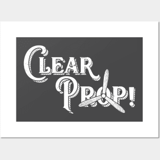 Airplane Pilot T-Shirt Clear Prop Aviation Plane Lover Phrase Posters and Art